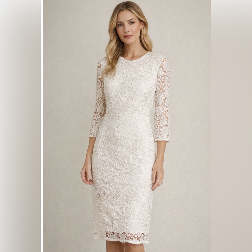 Sandro • Lace Midi Dress • Size 1